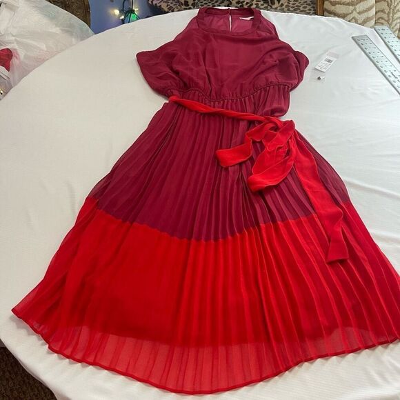 NWT Sandra Darren Razzle Berry Plus Size Dress Size 22W New - Picture 1 of 8